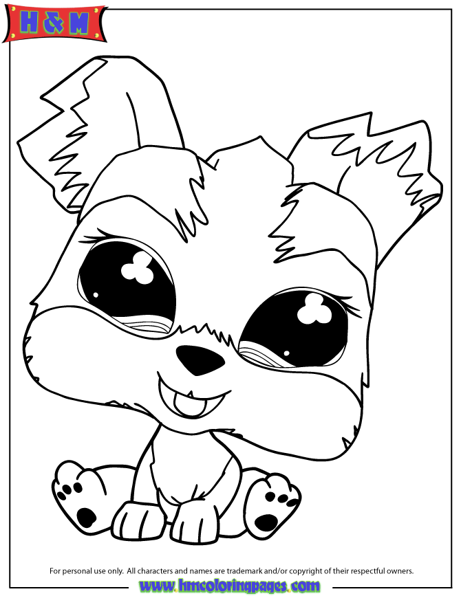 Plansa de colorat cu Littlest Pet Shop 22 15